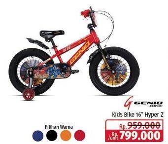 Promo Harga Genio Kids Bike 16 Hyper z  - Lotte Grosir