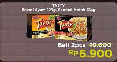 Promo Harga SEDAAP Tasty Bakmi Ayam, Sambal Matah per 2 box 129 gr - Alfamidi