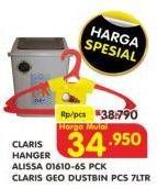 Promo Harga CLARIS Hanger Alissa 0160/Geo Dustbin  - Superindo