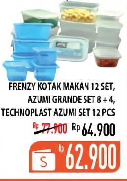 Promo Harga FRENZY Kotak Makan/TECHNOPLAST Sealware Azumi  - Hypermart