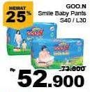 Promo Harga Goon Smile Baby Pants S40, L30 30 pcs - Giant