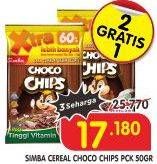 Promo Harga SIMBA Cereal Choco Chips All Variants 55 gr - Superindo