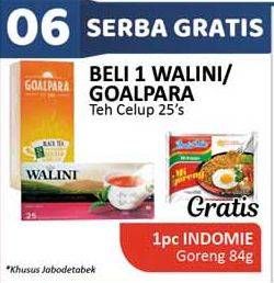 Promo Harga WALINI / GOALPARA Teh Celup 25s  - Alfamidi