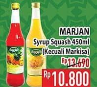 Promo Harga Marjan Syrup Squash Mango 450 ml - Hypermart