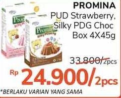 Promo Harga PROMINA Silky Puding Coklat, Strawberry 100 gr - Alfamidi