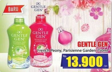 Promo Harga GENTLE GEN Deterjen French Peony, Parisienne Garden 750 ml - Hari Hari