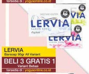 Promo Harga LERVIA Bar Soap All Variants 90 gr - Yogya