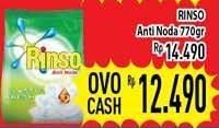 Promo Harga RINSO Anti Noda Deterjen Bubuk 770 gr - Hypermart