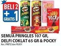 Promo Harga Semua PRINGLES 107g/ DELFI Coklat 65g / POCKY  - Hypermart