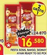 Fiesta Ready To Go 54 gr Diskon 33%, Harga Promo Rp16.580, Harga Normal Rp24.870, Beli 2 Gratis 1