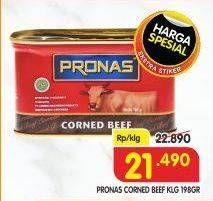 Promo Harga PRONAS Corned Beef Regular 198 gr - Superindo