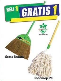 Promo Harga CLEAN MATIC Grass Broom/Indomop Alat Pel  - Hari Hari