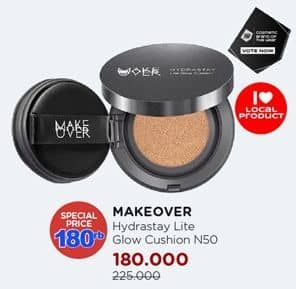 Make Over Hydrastay Lite Glow Cushion  Diskon 20%, Harga Promo Rp180.000, Harga Normal Rp225.000