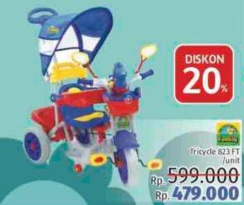 Promo Harga FAMILY Tricycle 823 FT  - LotteMart