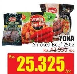 Promo Harga YONA Smoked Beef 250 gr - Hari Hari