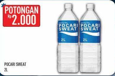Promo Harga POCARI SWEAT Minuman Isotonik 2 ltr - Hypermart