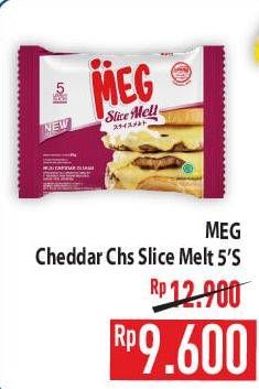 Promo Harga MEG Cheddar Slice Melt 80 gr - Hypermart