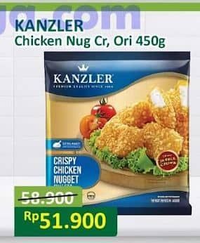 Promo Harga Kanzler Chicken Nugget Original, Crispy 450 gr - Alfamart