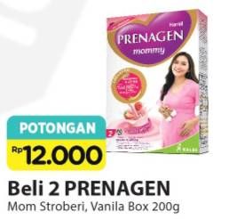 Promo Harga PRENAGEN Mommy French Vanilla, Lovely Strawberry 200 gr - Alfamart