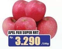 Promo Harga Apel Fuji Super RRT per 100 gr - Hari Hari