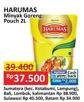 Promo Harga Harumas Minyak Goreng 2000 ml - Alfamart