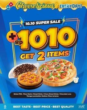 Promo Harga 10.10 Super Sale  - Domino Pizza