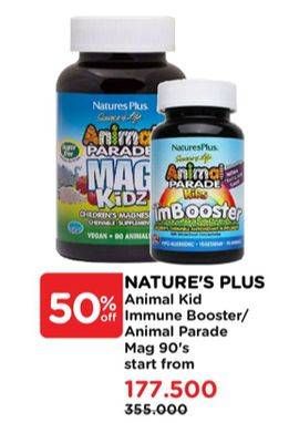 Promo Harga Natures Plus Animal Parade Mag Kidz, ImBooster 90 pcs - Watsons