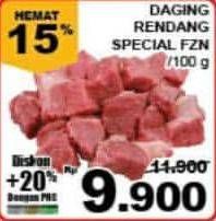 Promo Harga Daging Rendang Sapi Frozen per 100 gr - Giant