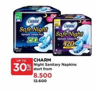 Promo Harga Charm Safe Night Wing 29cm 10 pcs - Watsons