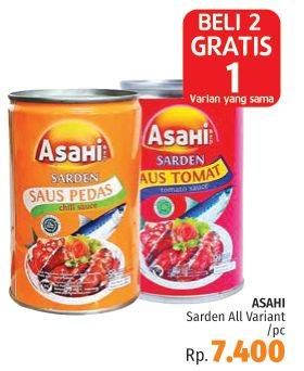 Promo Harga ASAHI Sardines All Variants 155 gr - LotteMart