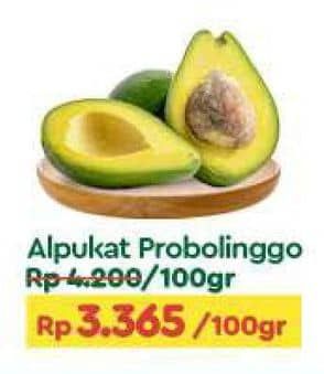 Promo Harga Alpukat per 100 gr - TIP TOP