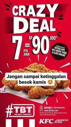 Promo Harga Crazy Deal  - KFC