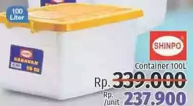 Promo Harga SHINPO Container Box 100 ltr - LotteMart