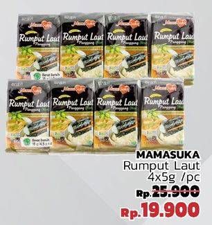 Promo Harga MAMASUKA Rumput Laut Panggang per 4 pck - LotteMart