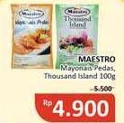 Promo Harga MAESTRO Mayonais Pedas, Thousand Island 100 g  - Alfamidi