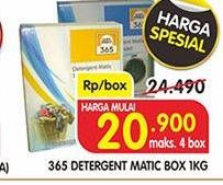 Promo Harga 365 Detergent Matic 1 kg - Superindo