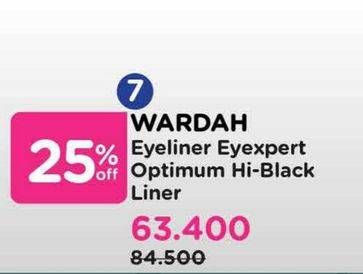 Promo Harga Wardah EyeXpert Optimum Hi Black Liner 1 gr - Watsons