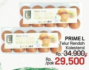 Promo Harga Prime L Telur Ayam Rendah Kolesterol 10 pcs - LotteMart