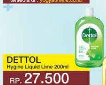 Promo Harga DETTOL Antiseptic Germicide Liquid Lime 200 ml - Yogya