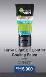 Promo Harga GARNIER MEN Turbo Light Oil Control Facial Foam Cooling Foam 50 ml - Indomaret