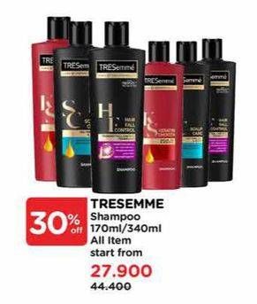Promo Harga Tresemme Shampoo All Variants 340 ml - Watsons
