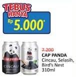 Promo Harga Cap Panda Minuman Kesehatan Cincau, Cincau Selasih, Sarang Burung 310 ml - Alfamidi
