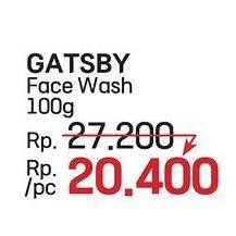 Promo Harga Gatsby Facial Wash 100 gr - LotteMart