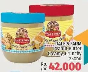 Promo Harga Dale's Farm Peanut Butter Creamy/ Crunchy  - LotteMart