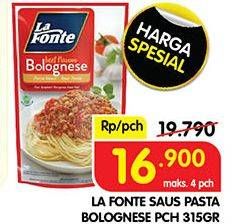 Promo Harga La Fonte Saus Pasta Bolognese 315 gr - Superindo