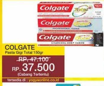 Promo Harga Colgate Toothpaste Total 150 gr - Yogya