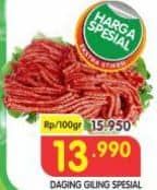 Promo Harga Daging Giling Sapi per 100 gr - Superindo