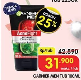 Promo Harga Garnier Men Acno Fight Facial Foam All Variants 100 ml - Superindo