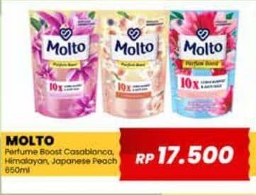 Promo Harga Molto Pewangi Casablanca Lily, Himalayan Honeysuckle, Japanese Peach 650 ml - Yogya