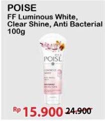 Promo Harga POISE Facial Foam Clear Shine, Luminous White 100 gr - Alfamart